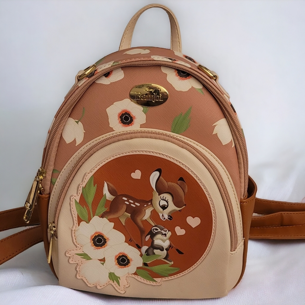 Disney's Bambi convertible backpack with exclusive pin - Picture 3 of 15